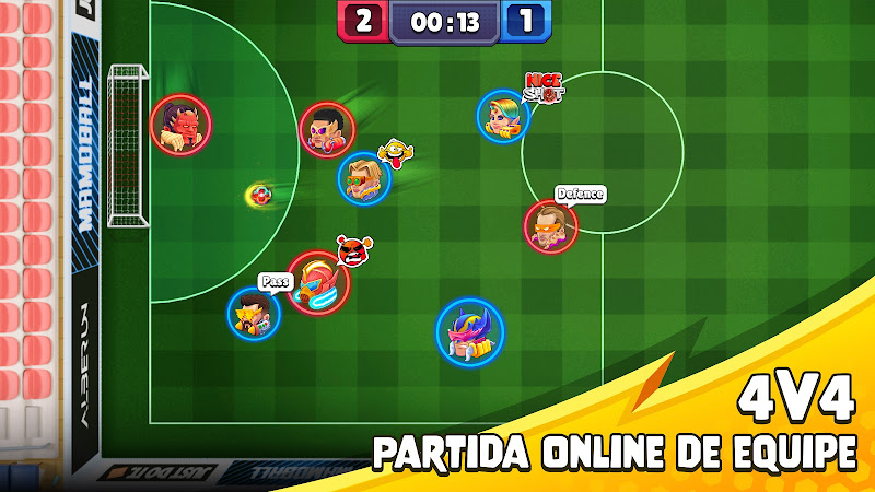 Imagem de jogabilidade de MamoBall - Jogo de Futebol